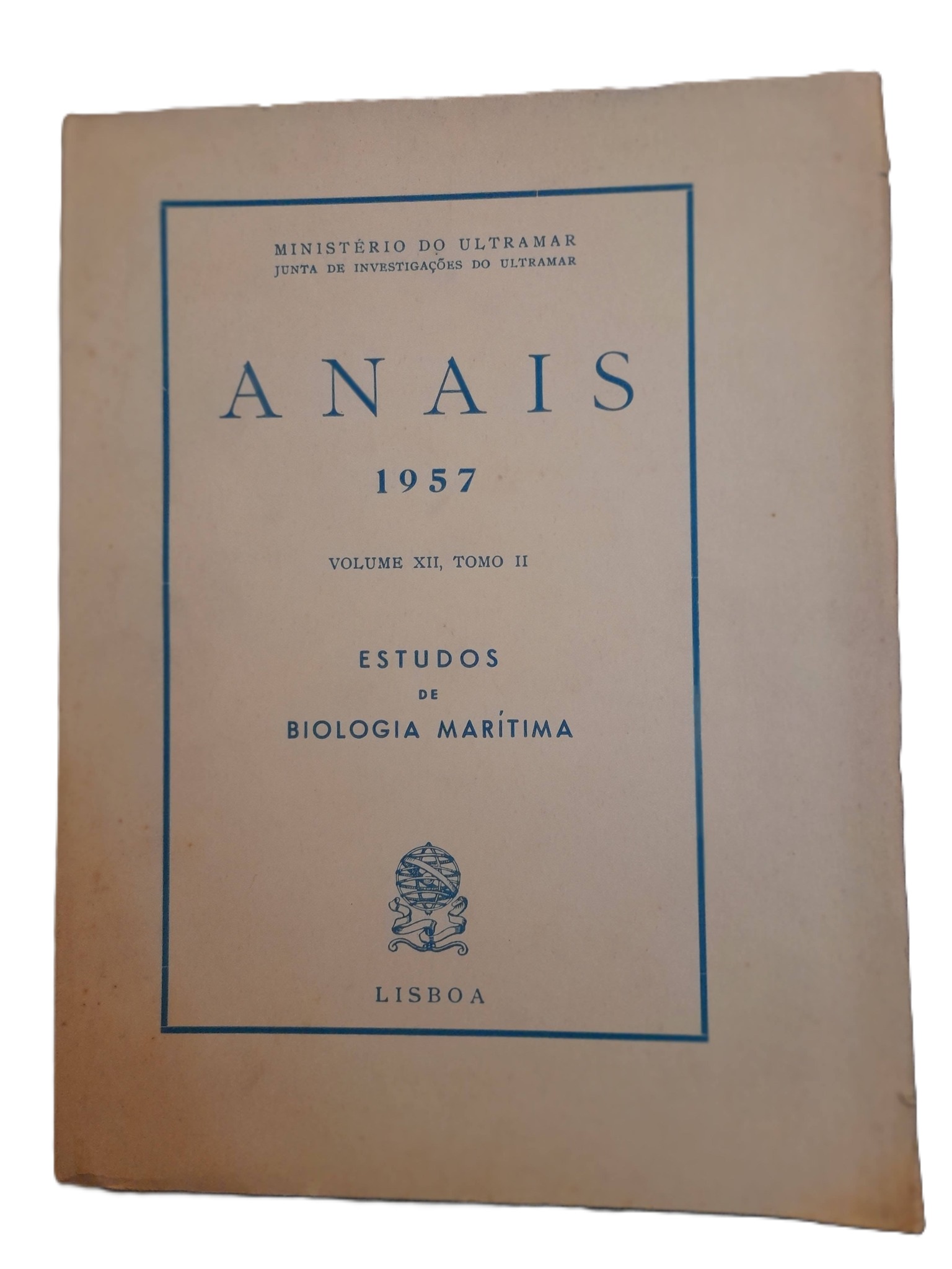 Anais (1957) — Volume XII, Tomo II: Estudos de Biologia Marítima